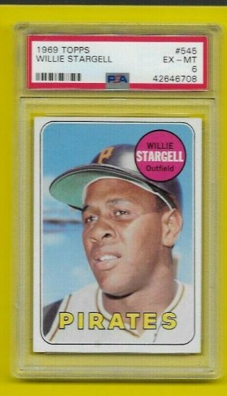 1969 Topps Willie Stargell Pittsburgh Pirates 545 