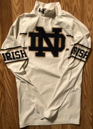 Notre Dame Football 2015 Under Armour Team Issued Undershirt Irish Medium 43