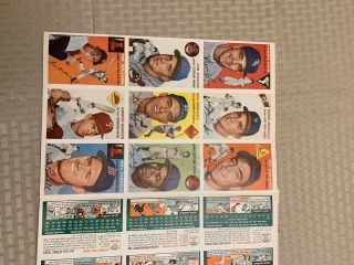 First Issue Sports Illustrated 8.  16.  1954 - w/ trifold page of 27 baseball cards 6
