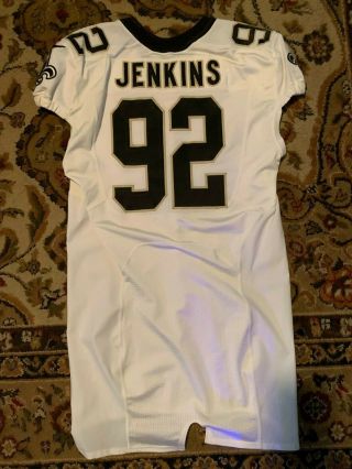 2014 John Jenkins 92 Orleans Saints Game Issued Worn Jersey Sz50 - Uga