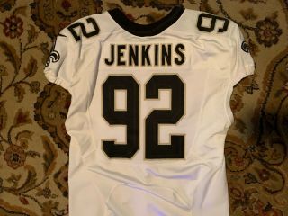 2014 John Jenkins 92 Orleans Saints Game Issued Worn Jersey Sz50 - UGA 3