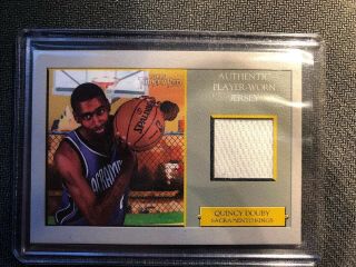 2006 - 07 Topps Turkey Red Quincy Douby Game Worn Patch Ssp 1/3 Sacramento Kings