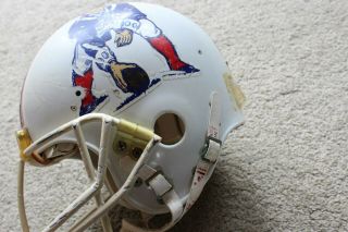 Tom Gibson 1987 England Patriots NFL Game Helmet,  w/ 11