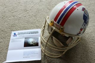 Tom Gibson 1987 England Patriots NFL Game Helmet,  w/ 12