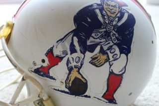 Tom Gibson 1987 England Patriots NFL Game Helmet,  w/ 6