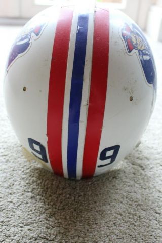 Tom Gibson 1987 England Patriots NFL Game Helmet,  w/ 7