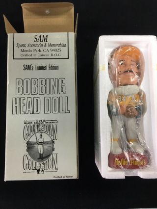 1992 - 93 Sam Limited Edition Bobbing Head Doll Rollie Fingers A’s
