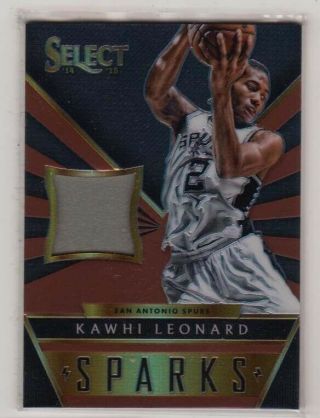 2014 - 15 Panini Select Basketball Copper Sparks Jersey Kawhi Leonard 36/49
