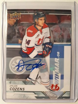 2018 - 19 Upper Deck Chl Dylan Cozens Auto Buffalo Sabres Rookie