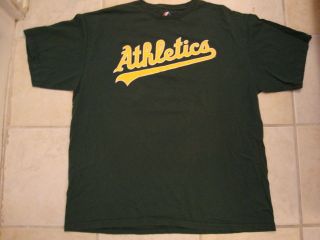 MLB Oakland Athletics A ' s Major League Baseball Fan Majestic Apparel T Shirt XL 2