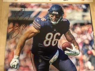 Zach Miller Chicago Bears Signed Autographed 8x10 “ Bear Down” Inscribed W/coa