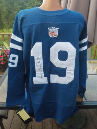 Throwback Champion Johnny Unitas Autograph Signed Colts Jersey Nwt