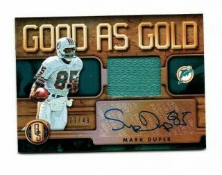 2019 Panini Gold Standard Mark Duper Good As Gold Patch Auto 11/49