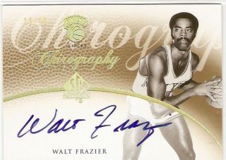 Walt Frazier Autograph Gold Sn /25 2007 - 08 Sp Authentic Chirography Knicks Auto