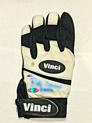 Game Robinson Cano Batting Glove Autographed 2005 Rookie Year Steiner Auth