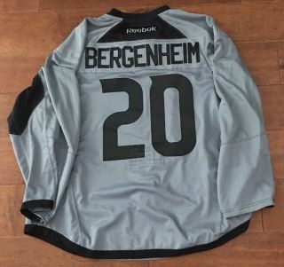Sean Bergenheim 20 Anaheim Ducks Practice Worn Hockey Jersey Leland’s