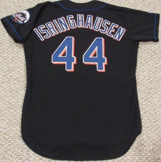 Jason Isringhausen 44 1999 York Mets Game Jersey Alt Black Miedema