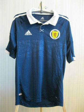 Scotland National Team 2012/2013 Home Size L Adidas Shirt Jersey Football Soccer