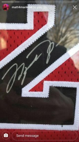 NBA Legend 23 Michael Jordan MJ Autographed Chicago Bulls Signed Jersey Framed 4