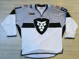 Hk Riga Latvia Dinamo Game Worn Latvija Ice Hockey Jersey Shirt Size Xl 61 Mhl