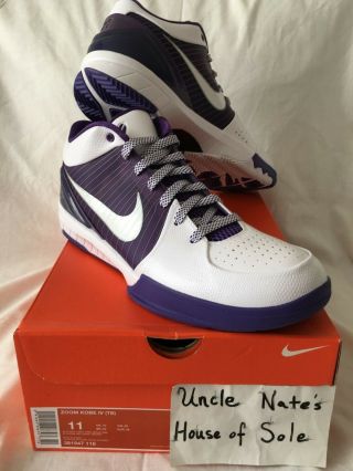 Nike Kobe Zoom Iv 4 Tb Lakers Purple,  Size 11,  Ds