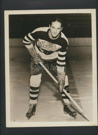 Pete Slobodian 1946 - 47 Hershey Bears Team Issue Vintage Nhl Hockey Press Photo