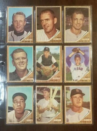 1962 Topps Baseball 75,  Card Starter Set Babe Ruth,  Hank Aaron,  Vg