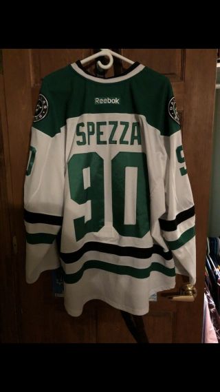 2016 - 17 Jason Spezza Dallas Stars Game Worn Hockey Jersey White Set 1 Loa