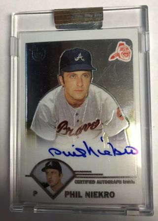 2003 Topps Certified Autograph Issue Phil Niekro Ta - Pn