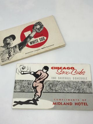 1963 Chicago White Sox American League Booklet And 1960 Pocket Schedule Set