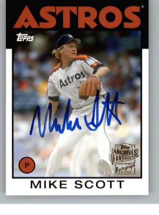 2017 Topps Archives Fan Favorites Autograph Auto Ms Mike Scott