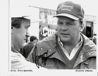 Autographed Jimmy Spencer Nascar Auto Racing Photograph