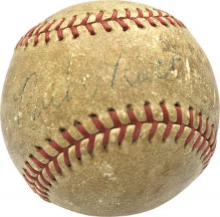 Babe Ruth & Lou Gehrig Signed Autographed Game Oal Baseball Psa/dna
