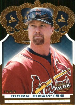 1999 (cardinals) Pacific Gold Crown Die Cuts 34 Mark Mcgwire