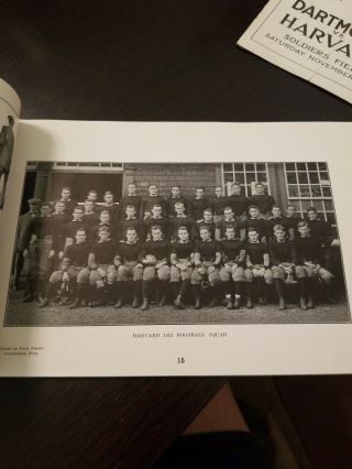 1913 Harvard vs Yale Football Souvenir Program Photos /Line Up / Stats,  ETC. 5