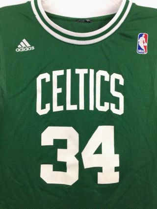 Adidas Paul Pierce Youth Jersey 34 Boston Celtics Green NBA Basketball L 14 - 16 4