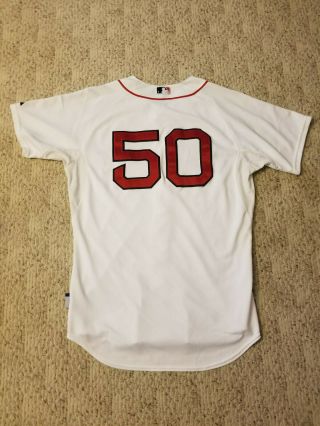 2015 Boston Red Sox Game Worn Mookie Betts Jersey MLB UNWASHED 2