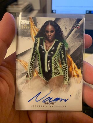 2019 Topps Wwe Undisputed Naomi On - Card Auto Sp 127/199 Autograph Feel Glow