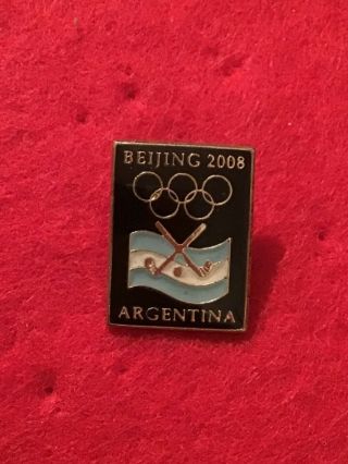 2008 Beijing Olympics Olympic Games Pin Noc Argentina Sports Team Hockey