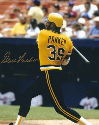 Signed 8x10 Dave Parker Pittsburgh Pirates Photo -