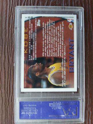 1996 TOPPS 138 KOBE BRYANT NBA 50th PSA 9 RC Rare Foil 2