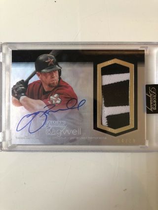 2018 Topps Dynasty Jeff Bagwell Auto Game Jersey 4/10