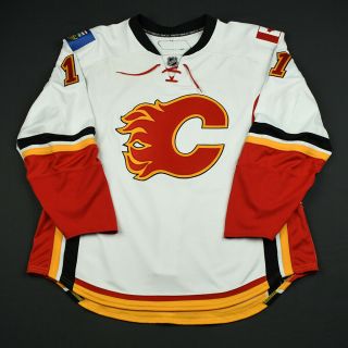 2007 - 08 Owen Nolan Calgary Flames Game Issued Hockey Jersey Reebok Meigray