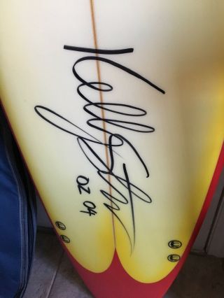 Kelly Slater autographed surfboard 2