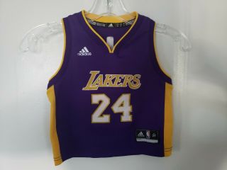 Nba Los Angeles Lakers Adidas Kobe Bryant 24 Boy Kids Toddler Jersey Sz 2t