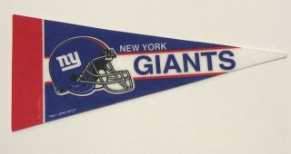 York Giants Nfl Football Mini Felt Pennant 2000 Tag Express 4x9 Inches