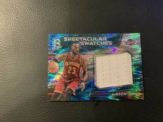 2016 - 17 Spectra Lebron James Spectacular Swatches Refractor Jersey 22 0f 99
