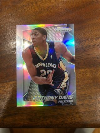 2014 - 15 Panini Prizm 107 Anthony Davis Silver Refractor Parallel Lakers