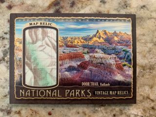 2019 Goodwin Champions National Parks Loop Road Badlands Map Relic 43/78