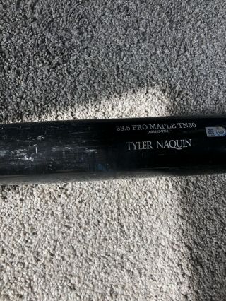 Game Tyler Naquin Bat,  Cleveland Indians,  Hit For Single,  Cleveland Indians